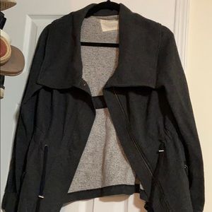 SOLD - THE LOFT LOUNGE grey sweater jacket